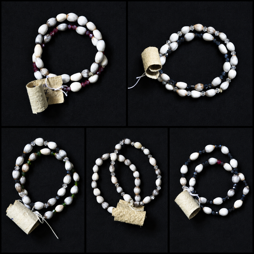 Kollavarsham 1202 - Handmade Poochakuru (Job's Tears) Bracelet Set