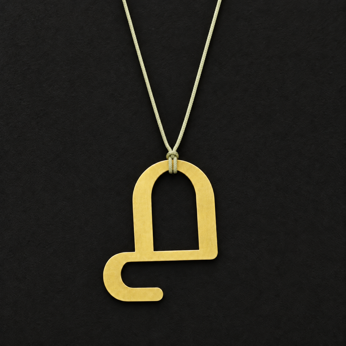 Malayalam Numeral Pendant - CNC-Cut Brass | Made to Order