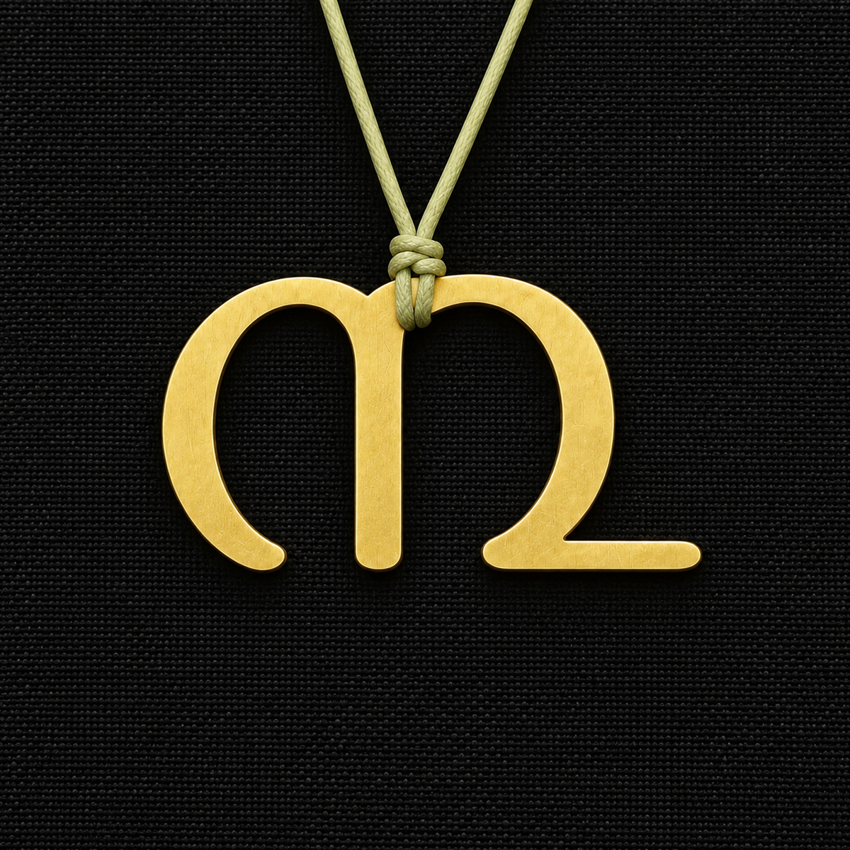 Malayalam Numeral Pendant - CNC-Cut Brass | Made to Order
