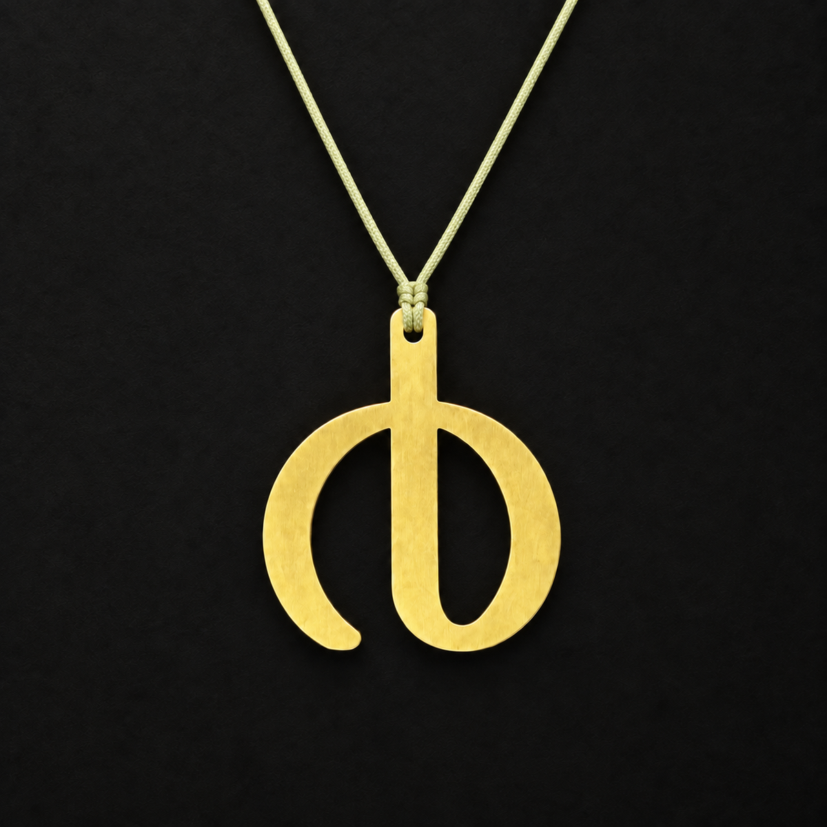 Malayalam Numeral Pendant - CNC-Cut Brass | Made to Order