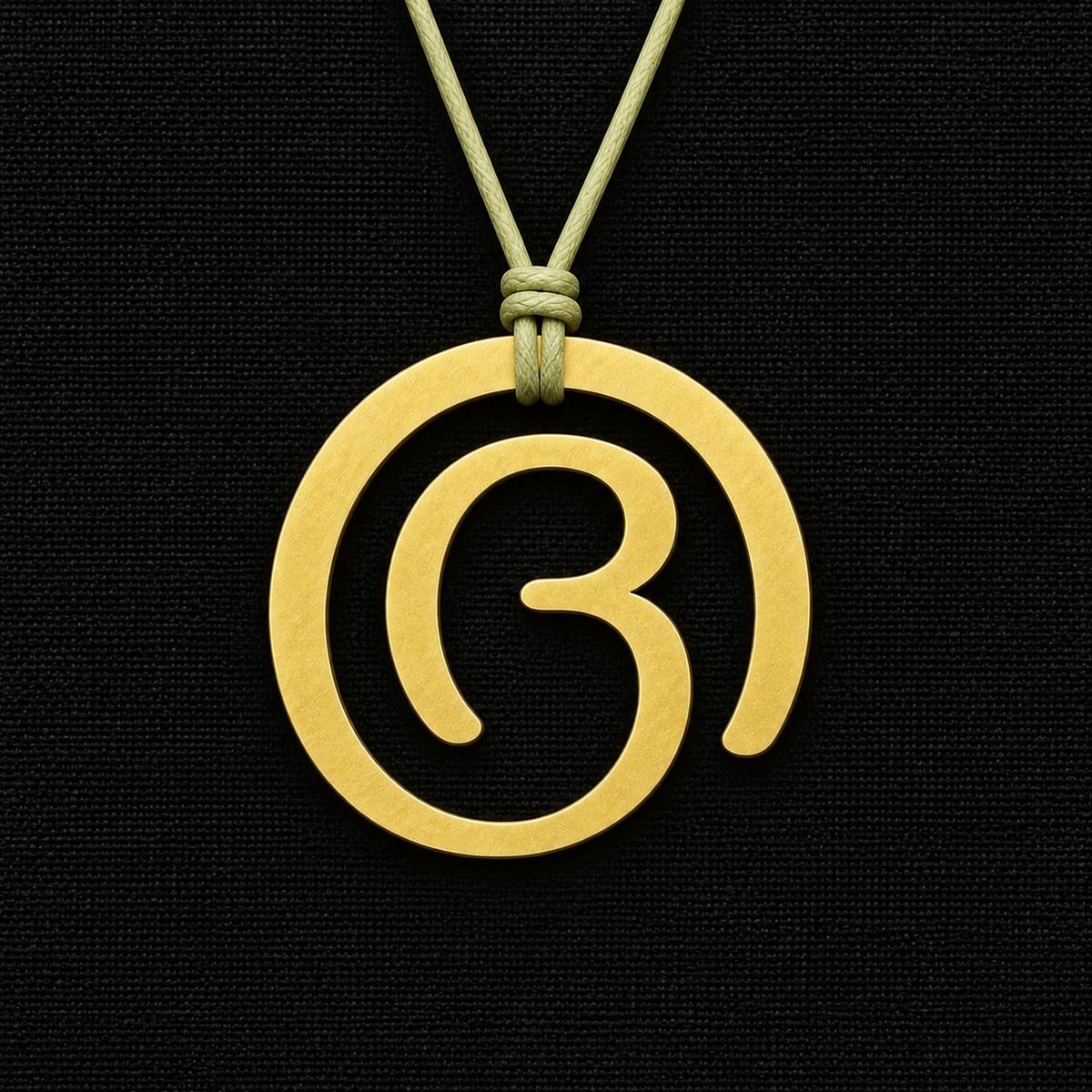 Malayalam Numeral Pendant - CNC-Cut Brass | Made to Order