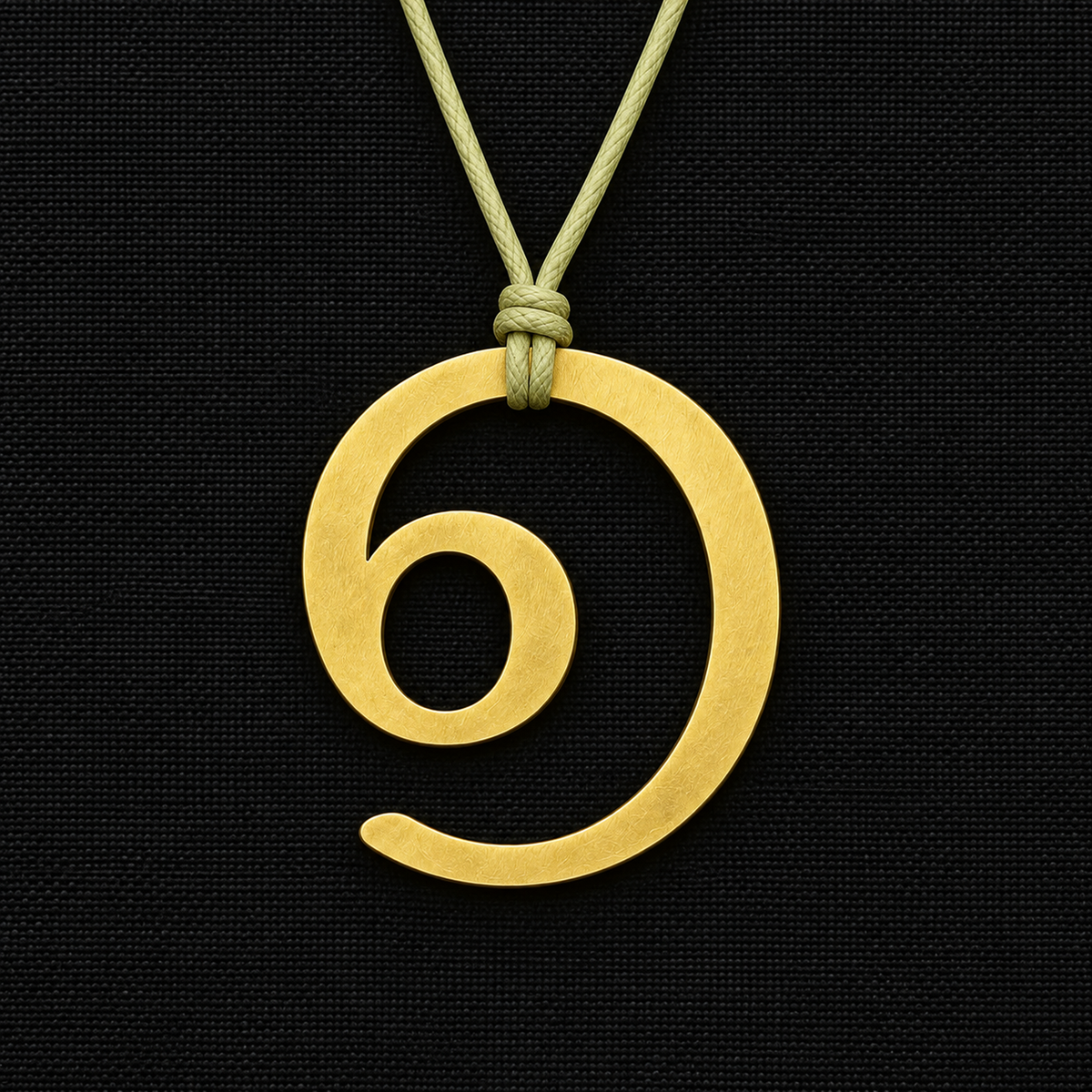 Malayalam Numeral Pendant - CNC-Cut Brass | Made to Order