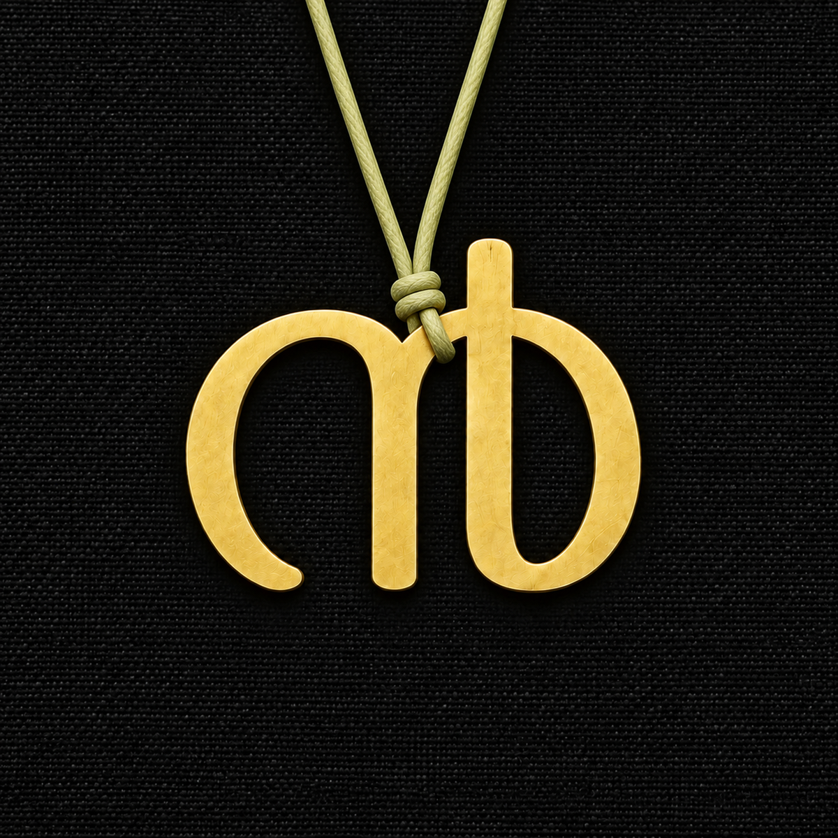 Malayalam Numeral Pendant - CNC-Cut Brass | Made to Order